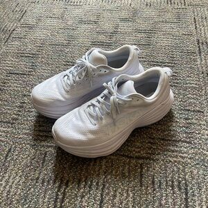 Hoka White Bondi 8